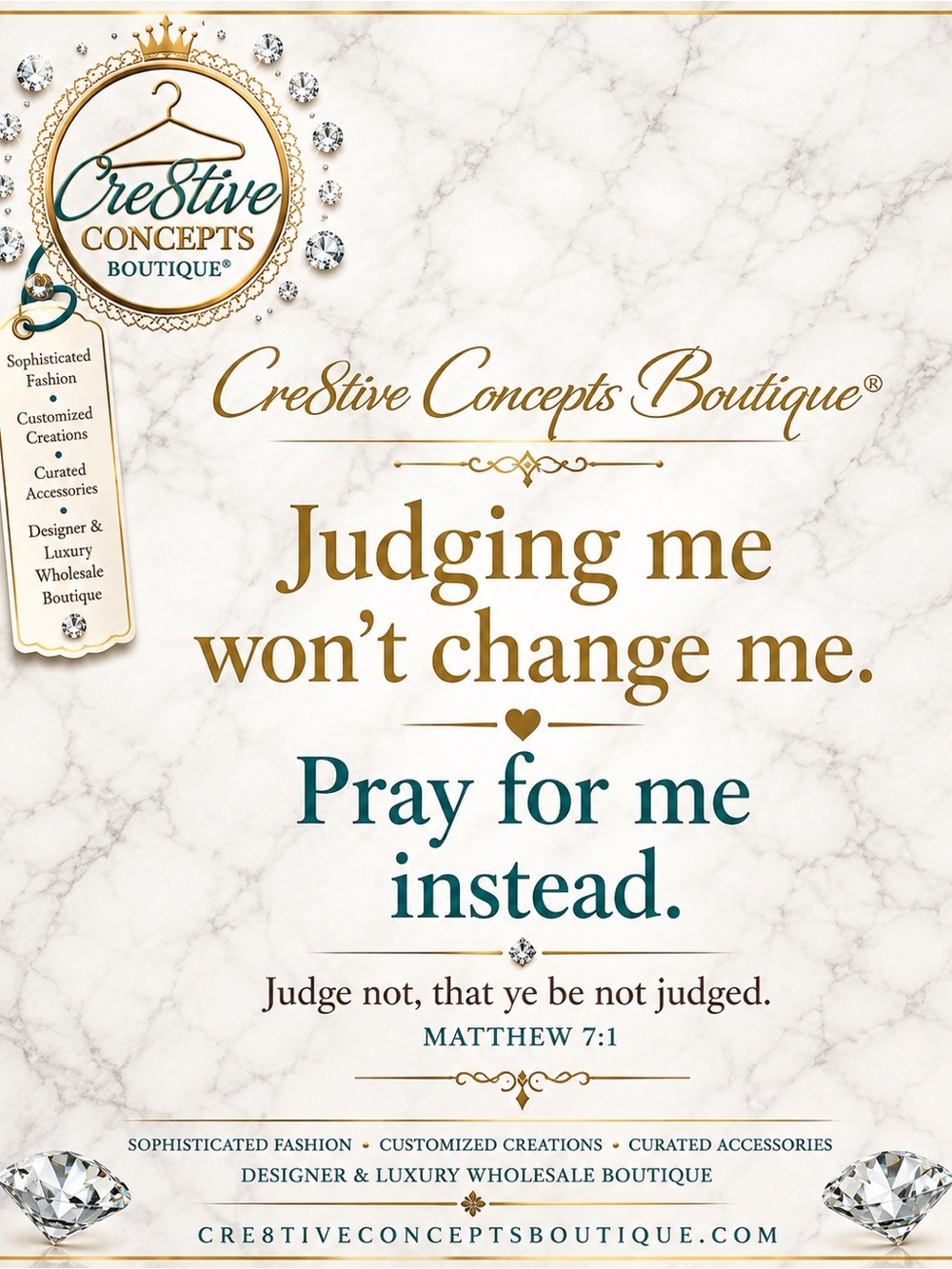 Judging Me “Won’t …….